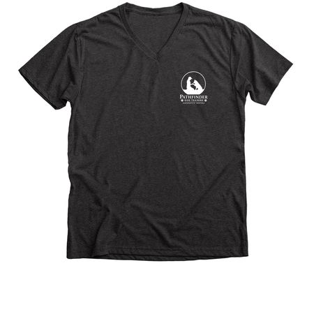 Pathfinder Dog Training&nbsp;, a Dark Grey Heather Premium V-Neck Tee