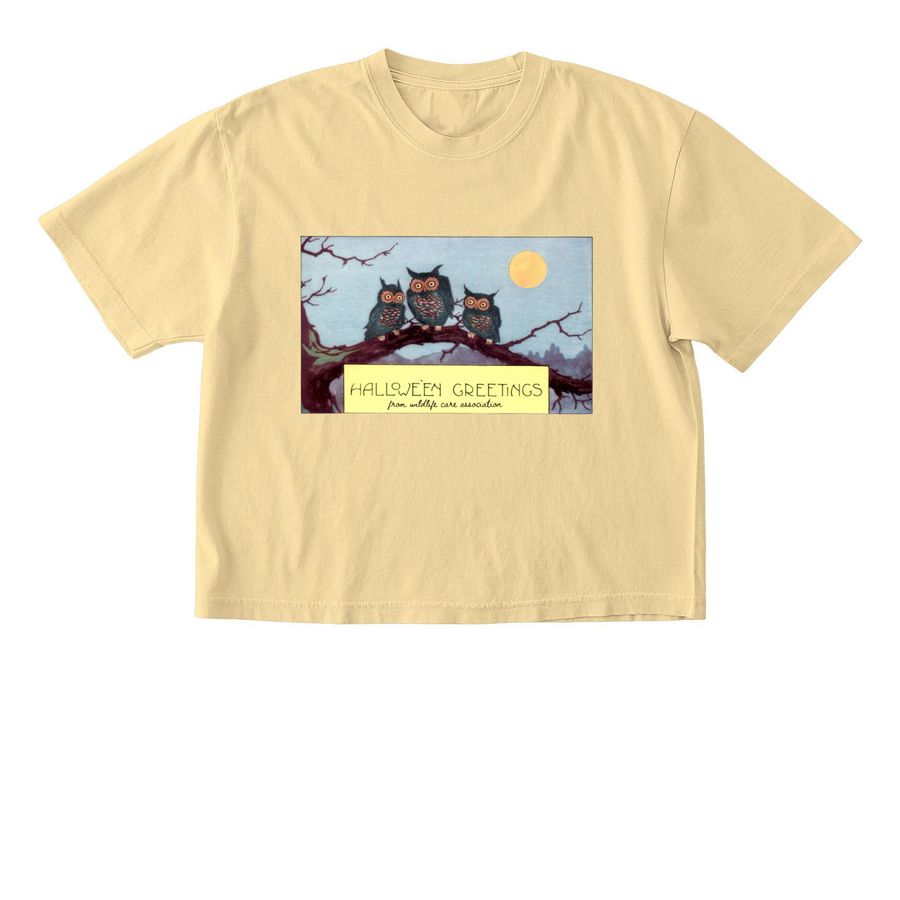 Halloween's Greetings from WCA, a Butter Comfort Colors Boxy Tee