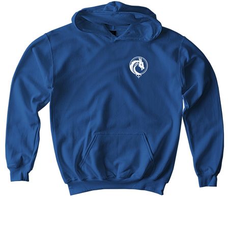 The Red Dragon, a Royal Softstyle Youth Pullover Hoodie