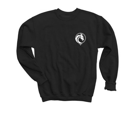 The Red Dragon, a Black Youth Crewneck Sweatshirt