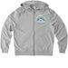 Logo- Zip up, a Granite Grey Heather Allmade Organic French Terry Zip Up Hoodie