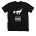 This is a big no no around here, a Solid Black Blend Premium Unisex Tee