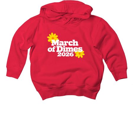 March of Dimes TODDLER, a Red Toddler Pullover Hoodie