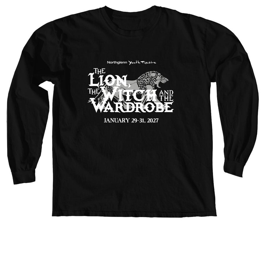 NYT The Lion, Witch, & Wardrobe, a Black Comfort Colors Long Sleeve Tee