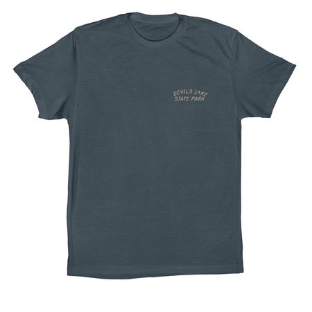 Devil's Lake Pocket/Back Shirt (Sand), a Vintage Navy Premium Cotton Tee