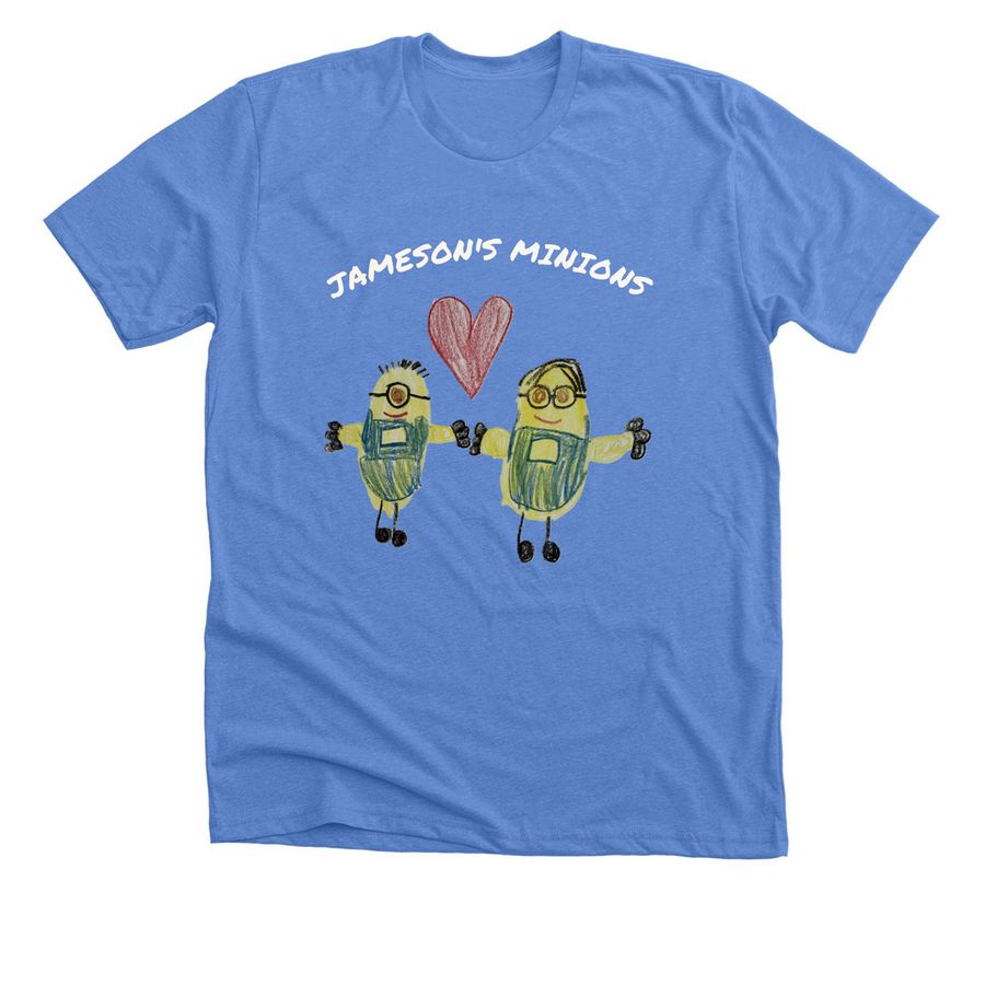 Jameson's Minions Team Shirt, a Heather Columbia Blue Premium Unisex Tee