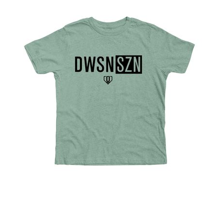 DWSN SZN, a Heather Dusty Blue Premium Youth Tee