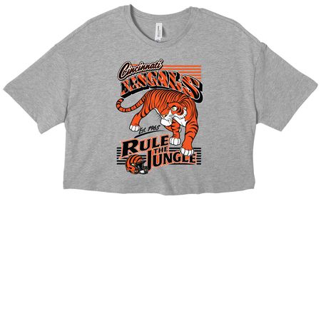 Shere Khan Jungle Book Disney T-Shirt Men, a Athletic Heather Women?s Cropped Cotton Tee