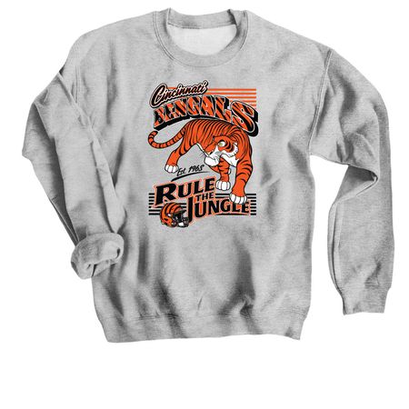 Shere Khan Jungle Book Disney T-Shirt Men, a Sport Grey Crewneck Sweatshirt