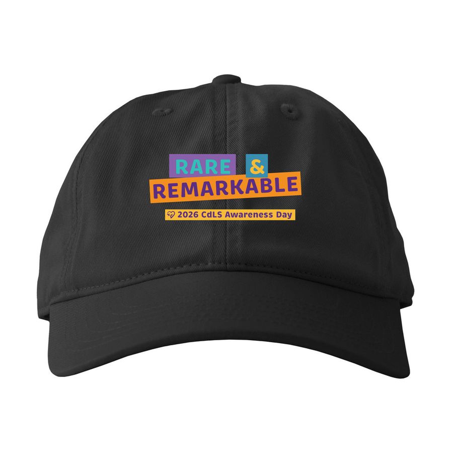 2026 CdLS Awareness Day Baseball Cap, a Black Printed Eco Baseball Cap