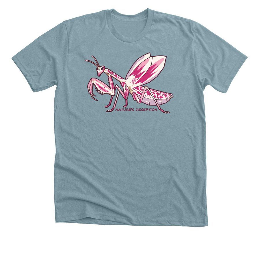 Nature's Deception, a Heather Blue Lagoon Premium Unisex Tee