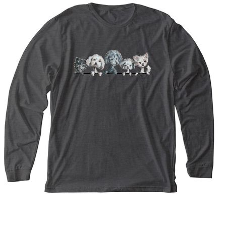 Pack of Pipsqueaks, a Dark Grey Heather Premium Long Sleeve Tee