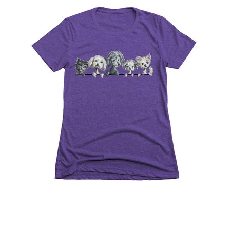 Pack of Pipsqueaks, a Purple Rush Women's Slim Fit Tee