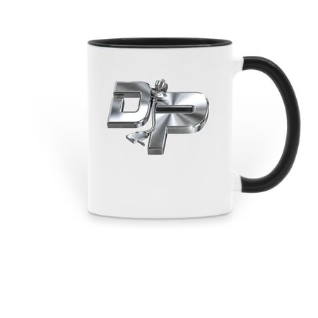 DJP MUG, a Black Two-Tone Ceramic Mug