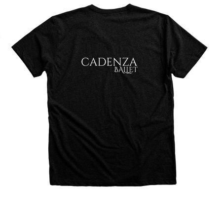 Adult Ballet Thing&nbsp;, a Black Heather Premium Unisex Tee (back-view)