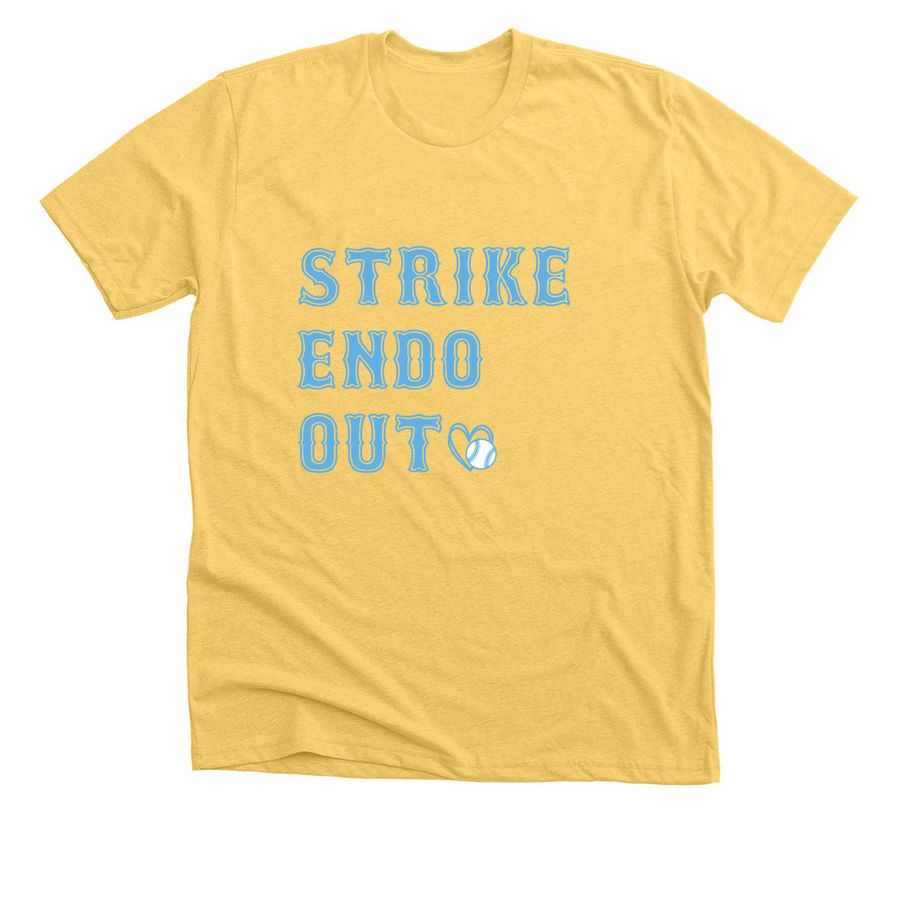 Strike Endo Out, a Heather Yellow Gold Premium Unisex Tee