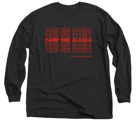 Camp Fire Alaska- Thank You, a Black Classic Long Sleeve Tee