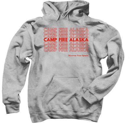 Camp Fire Alaska- Thank You, a Sport Grey Pullover Hoodie