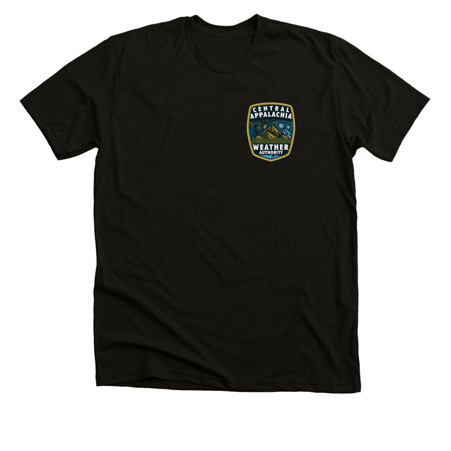 Storm Ready Appalachia, a Solid Black Blend Premium Unisex Tee