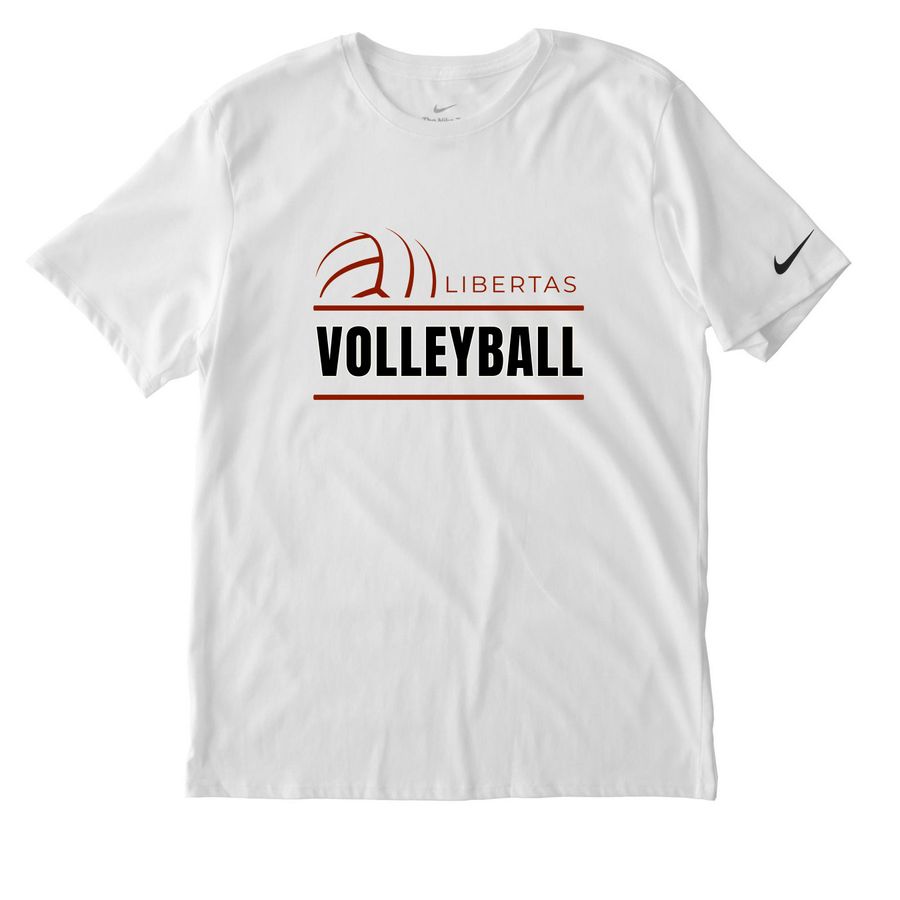 Nike Dri-FIT, a White Nike Dri-FIT Jersey Blend Performance Tee