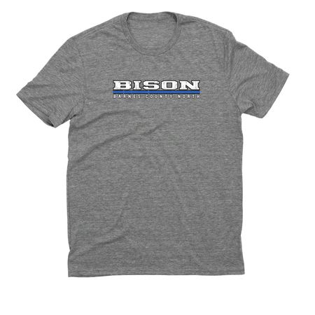 BCN Bison, a Aluminum Grey Allmade Eco Triblend Unisex Tee