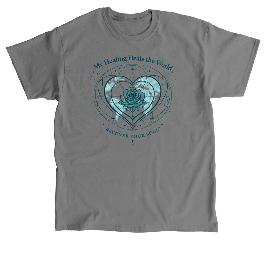 My Healing Heals the World, a Charcoal Classic Unisex Tee