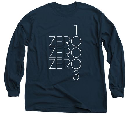 10003&nbsp;Modern, a Navy Classic Long Sleeve Tee