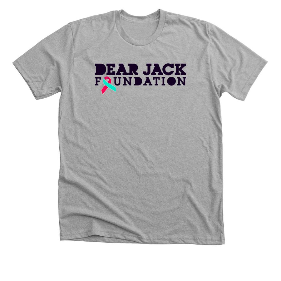 Dear Jack T-Shirt (Black Logo), a Athletic Heather Premium Unisex Tee