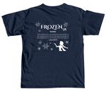 Frozen Jr. T-Shirt, a True Navy Comfort Colors Youth Tee (back-view)