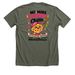 Brave Like Lucy ? No More Flippin' Chemo, a Heather Military Green Premium Unisex Tee (back-view)