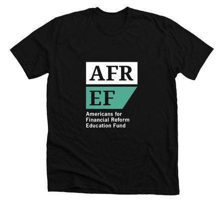 AFREF Logo Tee, Dark, a Solid Black Blend Premium Unisex Tee