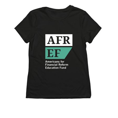 AFREF Logo Tee, Dark, a Deep Black Allmade Eco Triblend Women?s Tee
