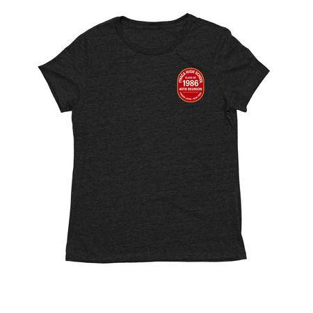 Ithaca High School Class of 1986 Fundraiser, a Space Black Allmade Eco Triblend Women?s Tee