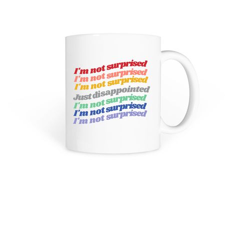 Just Disappointed, a White Coffee Mug