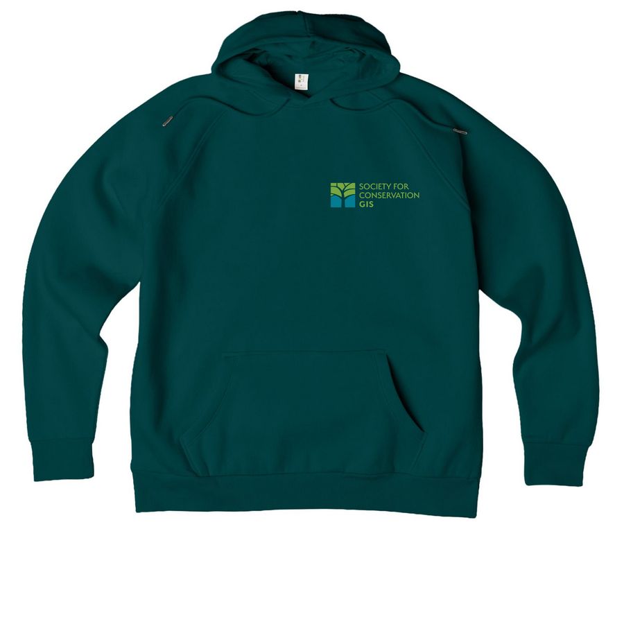 SCGIS Logo Sweatshirts, a Deep Sea Green Allmade Organic CVC Pullover Hoodie