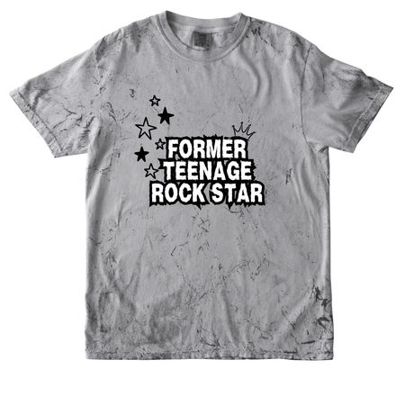 Former Teenage Rock Star, a Smoke Comfort Colors Colorblast Tee