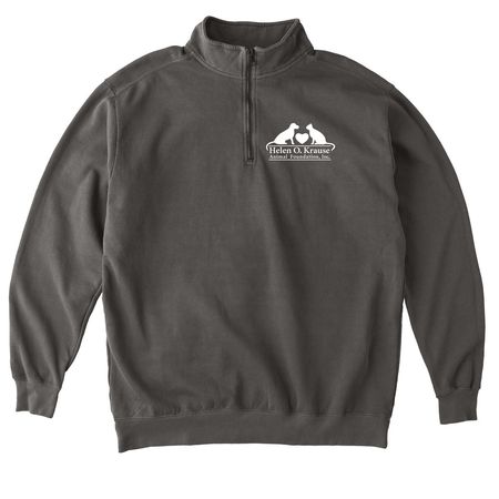 HOKAFI GEAR - Sweatshirts - Two Sided Logo, a Pepper Comfort Colors Quarter Zip Pullover