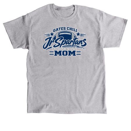 Gates Chili Jr Spartans Football Mom, a Sport Grey Classic Unisex Tee
