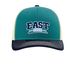 East Side - Hat, a Blue Teal/ Birch/ Navy Printed Snapback Trucker Cap