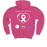 *Limited Edition" Gen K&nbsp;, a Heliconia Youth Pullover Hoodie (back-view)
