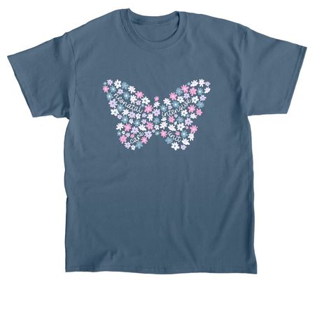 NICU Butterfly, a Indigo Blue Classic Unisex Tee