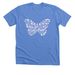 NICU Butterfly, a Heather Columbia Blue Premium Unisex Tee