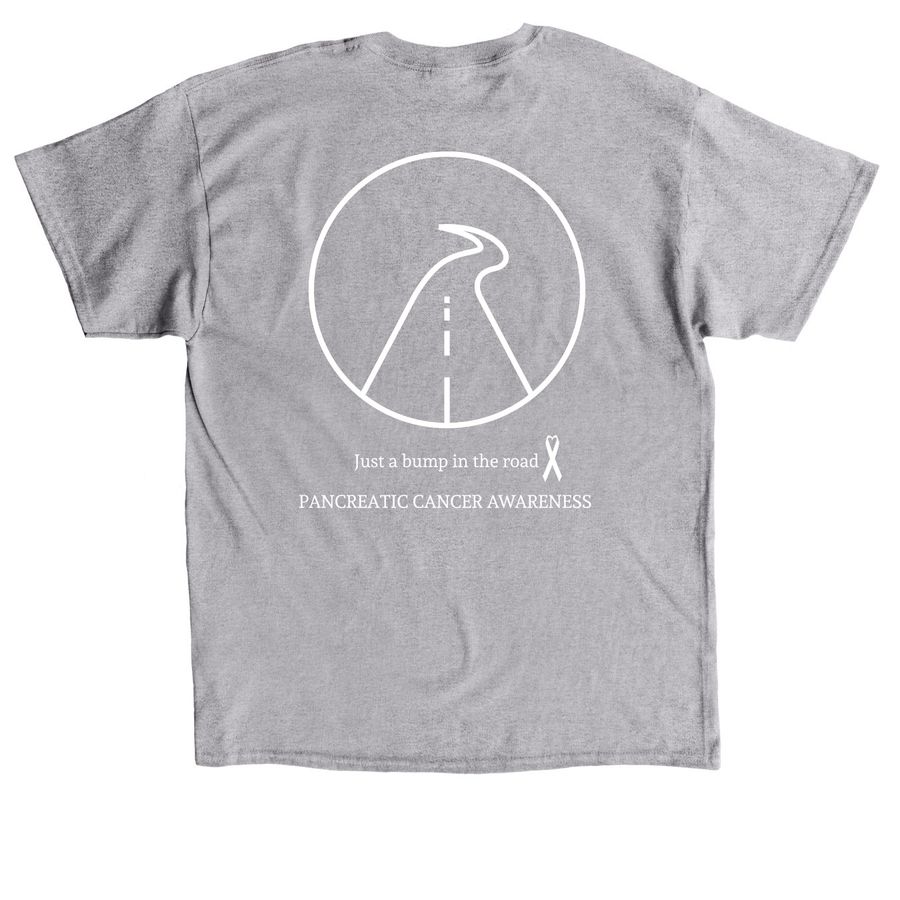 Amy's Bump In The Road, a Sport Grey Classic Unisex Tee (back-view)