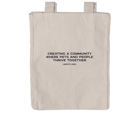 HBPets Pride Tote, a Pumice Reclaimist Everywhere Tote Bag (back-view)