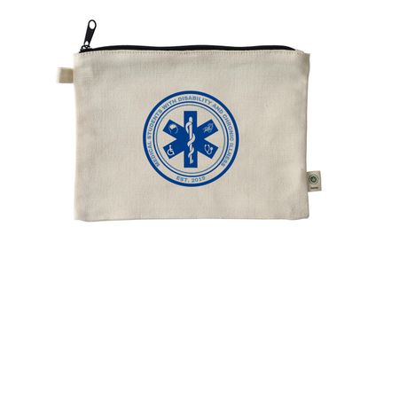 MSDCI Pencil Case, a Natural 9"x7" Hemp Blend Pouch