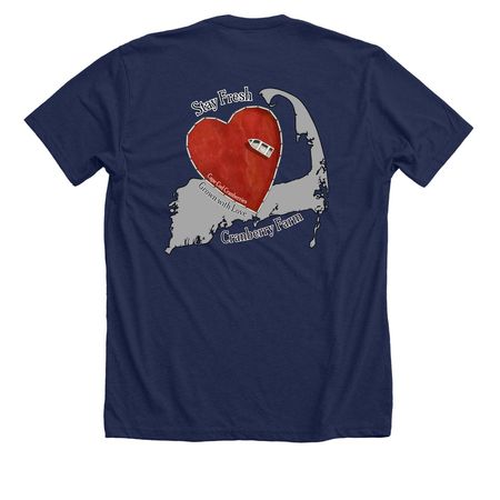 Cape Cod loves Cranberries, a Solid Navy Blend Premium Unisex Tee