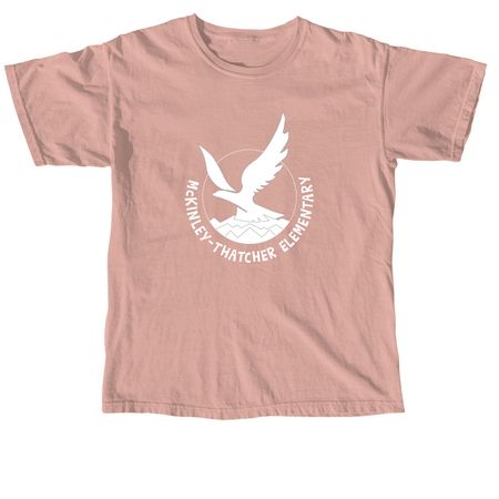 Classic White Logo, a Peachy Comfort Colors Unisex Tee