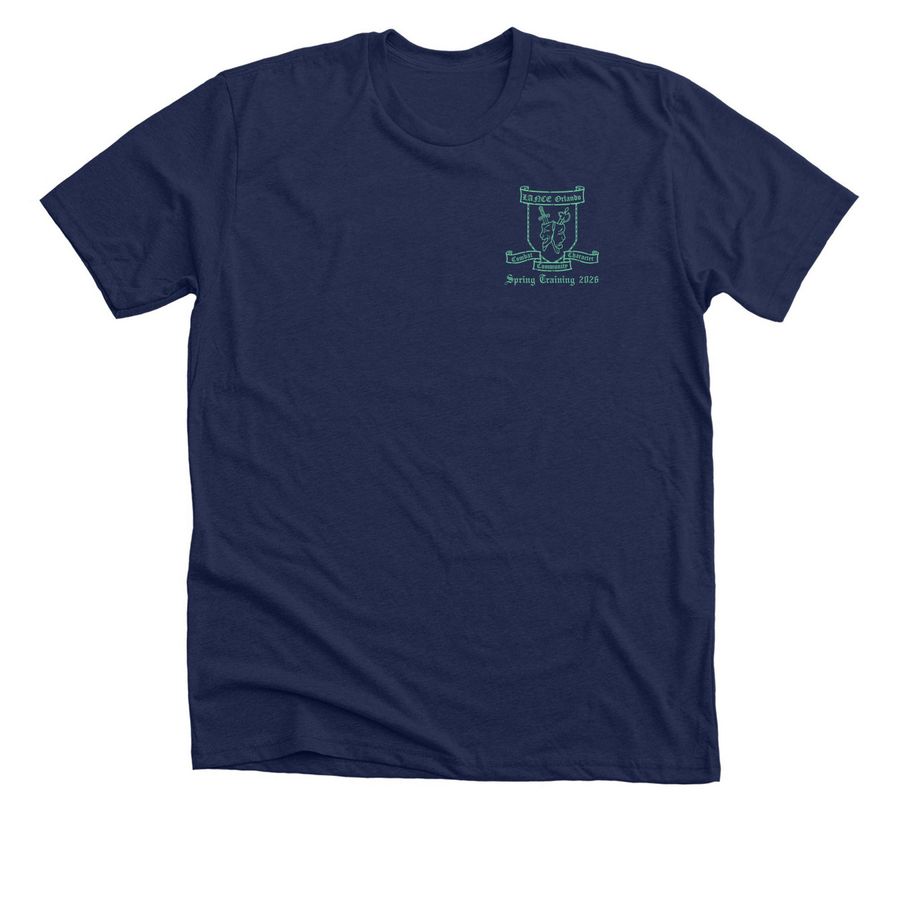 LANCE Spring Training 2026, a Solid Navy Blend Premium Unisex Tee