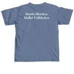 Santa Monica Folklorico Attire, a Blue Jean Comfort Colors Unisex Tee (back-view)