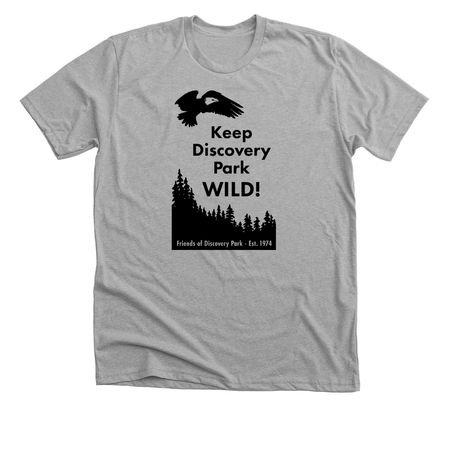 Keep Discovery Park Wild!, a Athletic Heather Premium Unisex Tee